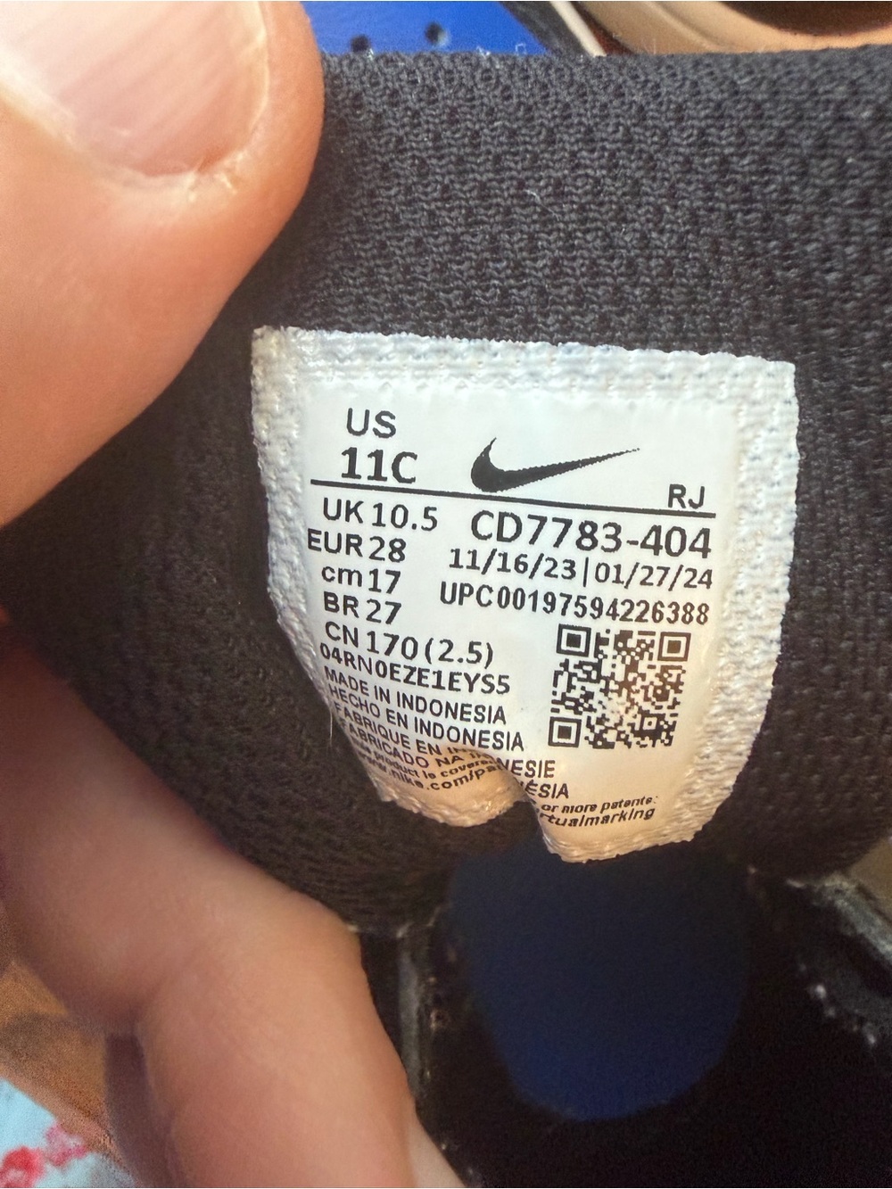 Nike Kids Blue and Black High-Top Sneakers - Picture 2 of 10